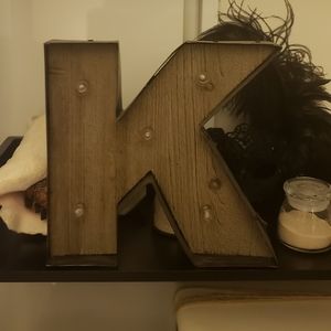 Marquee light up letter K
